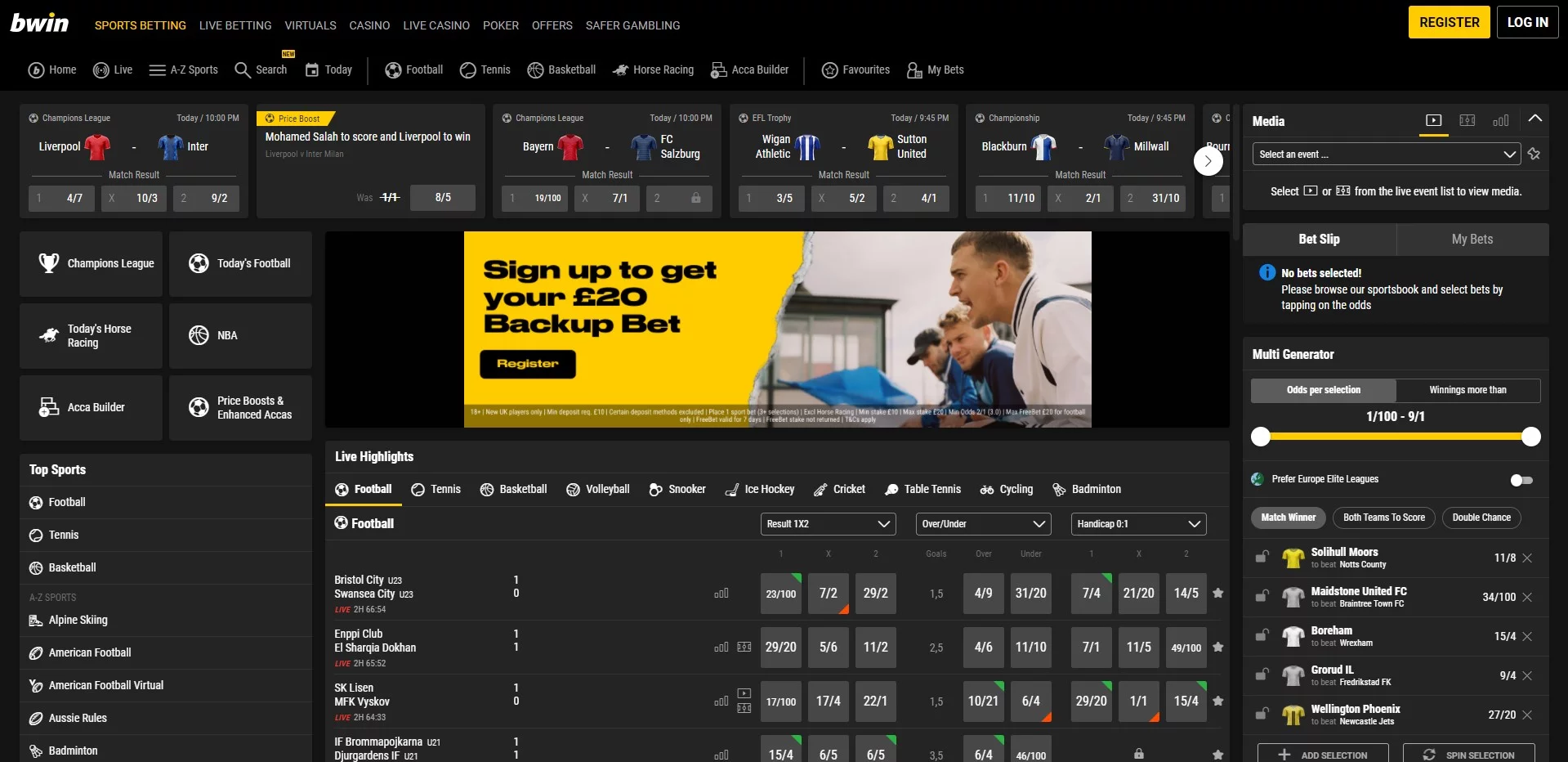 bwin sports review